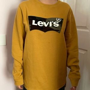 Levi’s Yellow Orange CrewNeck Sweater